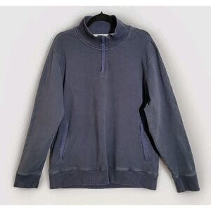 Mack Weldon Mens XXL Navy 1/4 Zip Pullover Sweater/Sweatshirt‎ Athleisure Casual